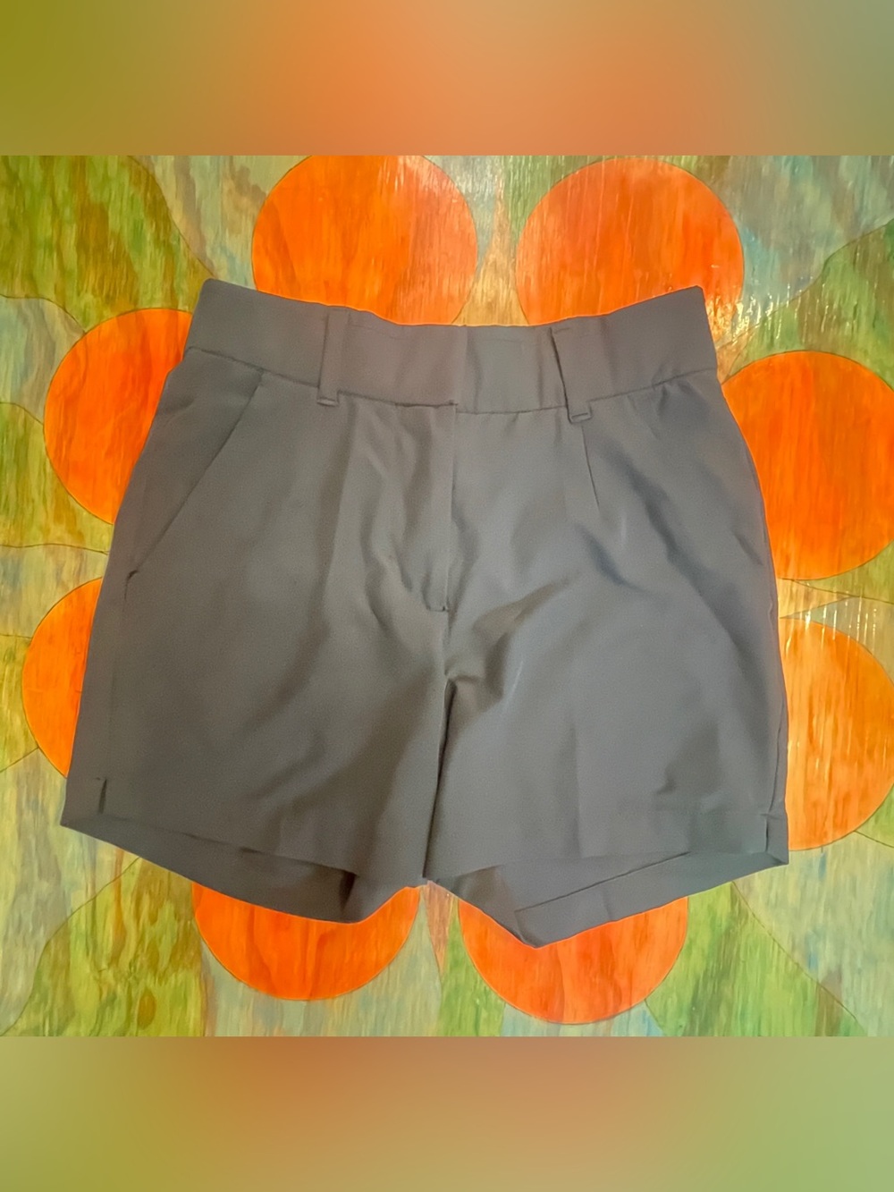 Womens Nike Golfing Shorts Black Polyester Spandex Stretch Pockets Size XS Pull